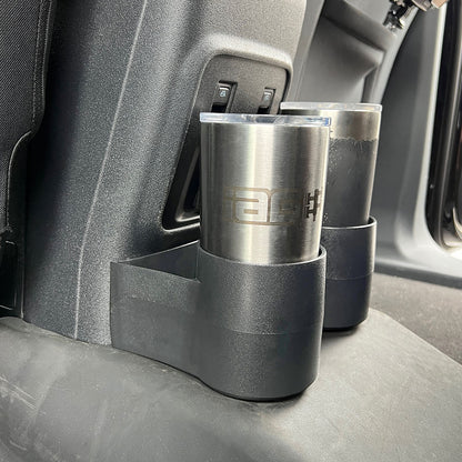 IAG Removable Rear Dual Cup Holder for 2021-24 Ford Bronco - Shown with Cups