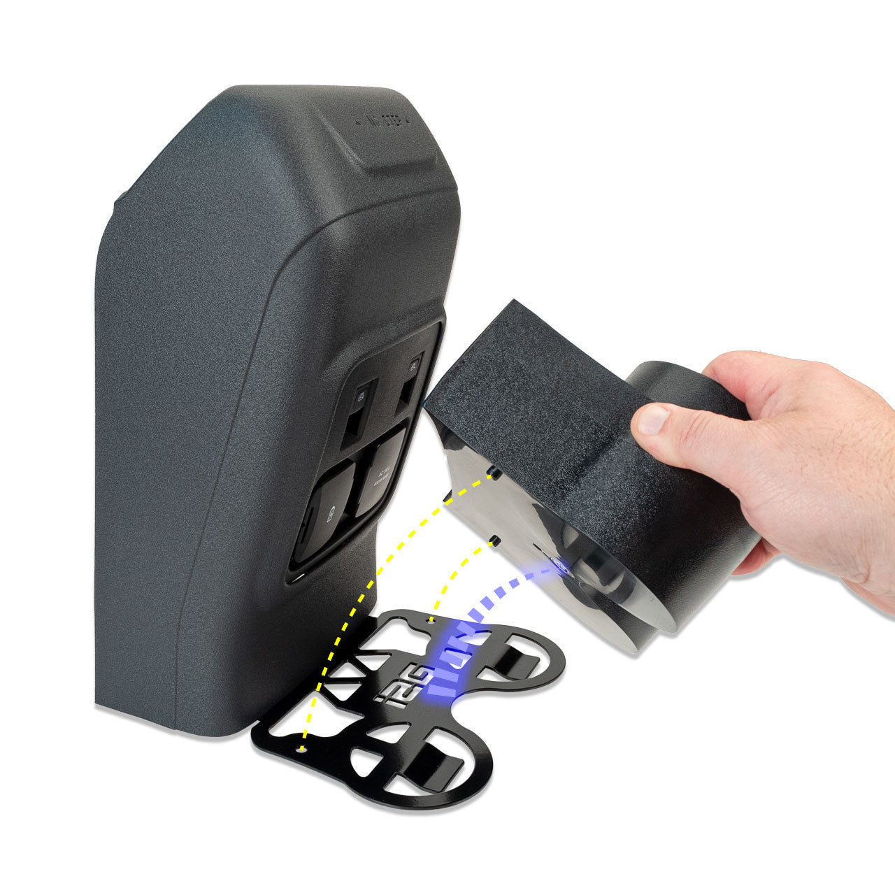 IAG Removable Rear Dual Cup Holder for 2021-24 Ford Bronco - Easy Install