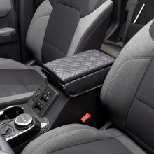 IAG I-Line Armrest Cover Black Leather Arrow Grid Pattern for 2021-24 Ford Bronco