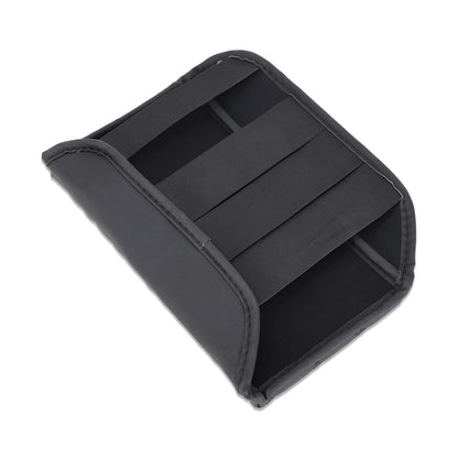 IAG I-Line Armrest Cover Black Leather Arrow Grid Pattern for 2021-24 Ford Bronco - Elastic