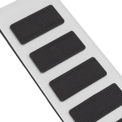 IAG I-Line Dead Pedal Cover in Silver for 2021+ Ford Bronco - Close up