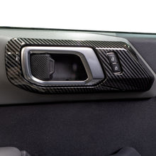 IAG I-Line 2pc Interior Door Handle Cover Gloss Carbon for 2021+ Ford Bronco Two Door