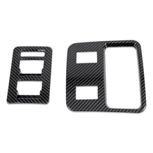 IAG I-Line 2pc Window Switch Panel Cover Kit Gloss Carbon for 2021-24 Ford Bronco - Product Layout