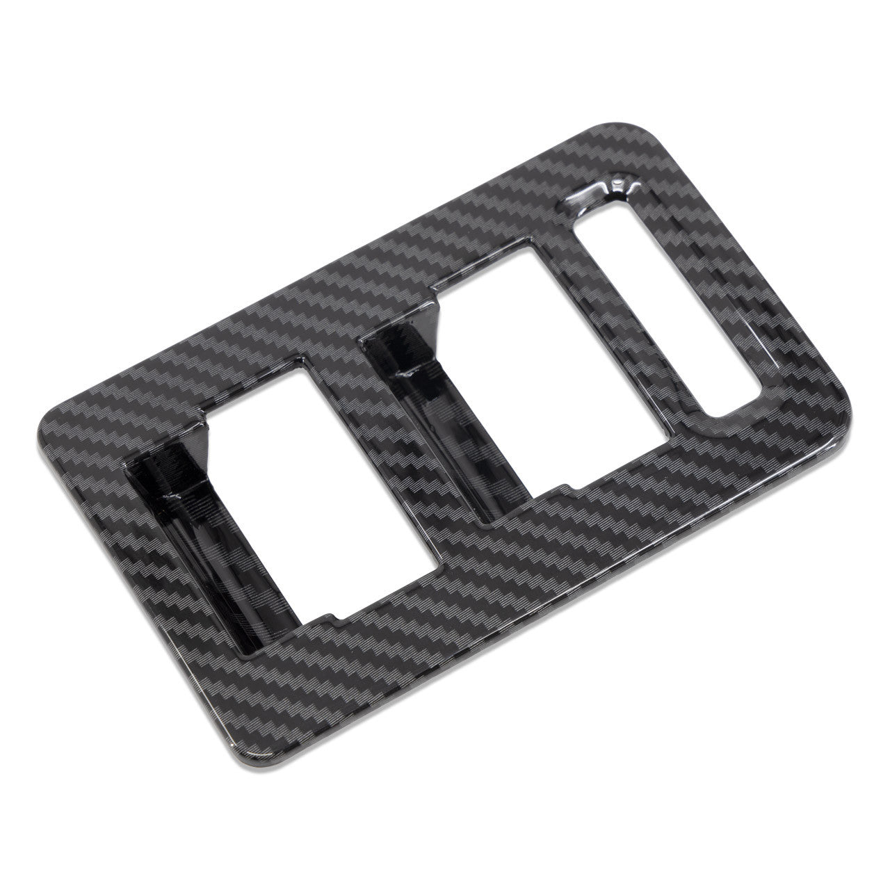 IAG I-Line 2pc Window Switch Panel Cover Kit Gloss Carbon for 2021-24 Ford Bronco - 1