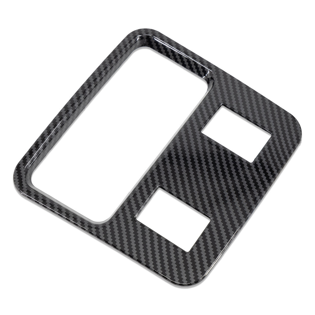 IAG I-Line 2pc Window Switch Panel Cover Kit Gloss Carbon for 2021-24 Ford Bronco - 2
