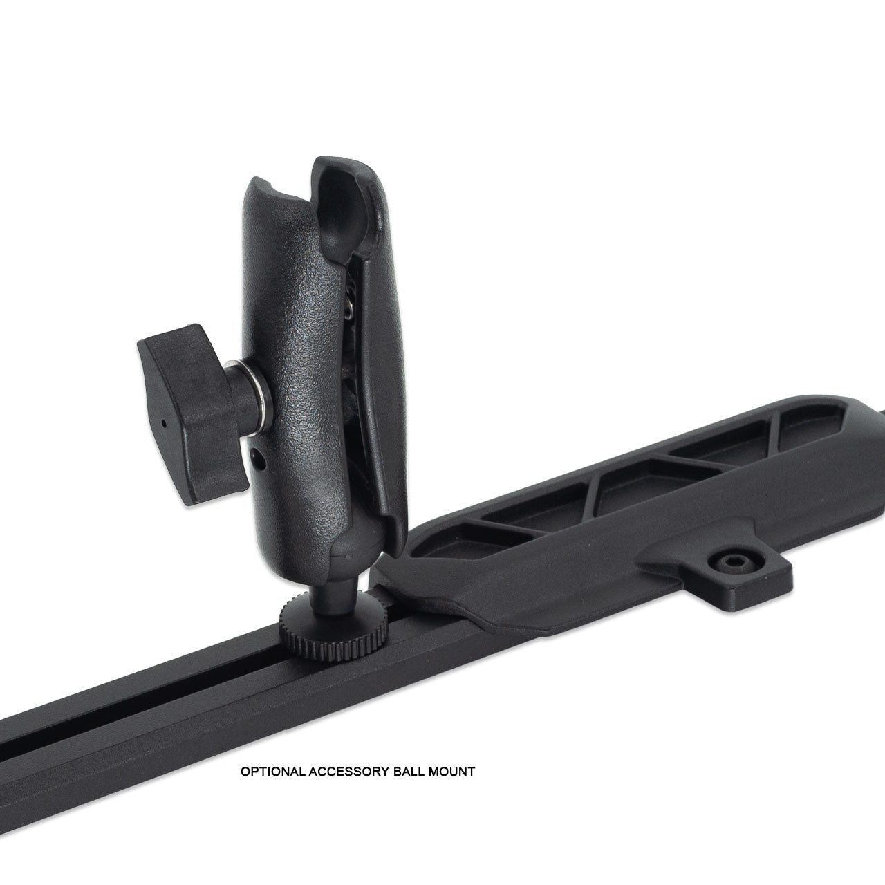 IAG I-Line Full Length Dash Mount Rail System 2021+ Ford Bronco - Parts Layout with Accessory Ball Mount 2