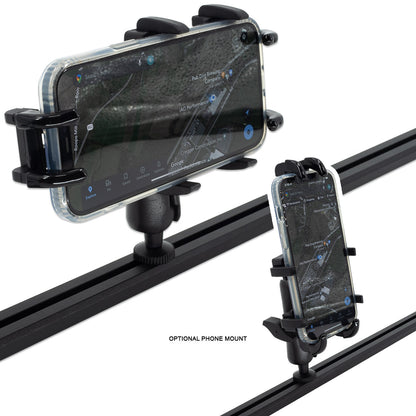 IAG I-Line Full Length Dash Mount Rail System 2021+ Ford Bronco - Optional Phone Mount 3