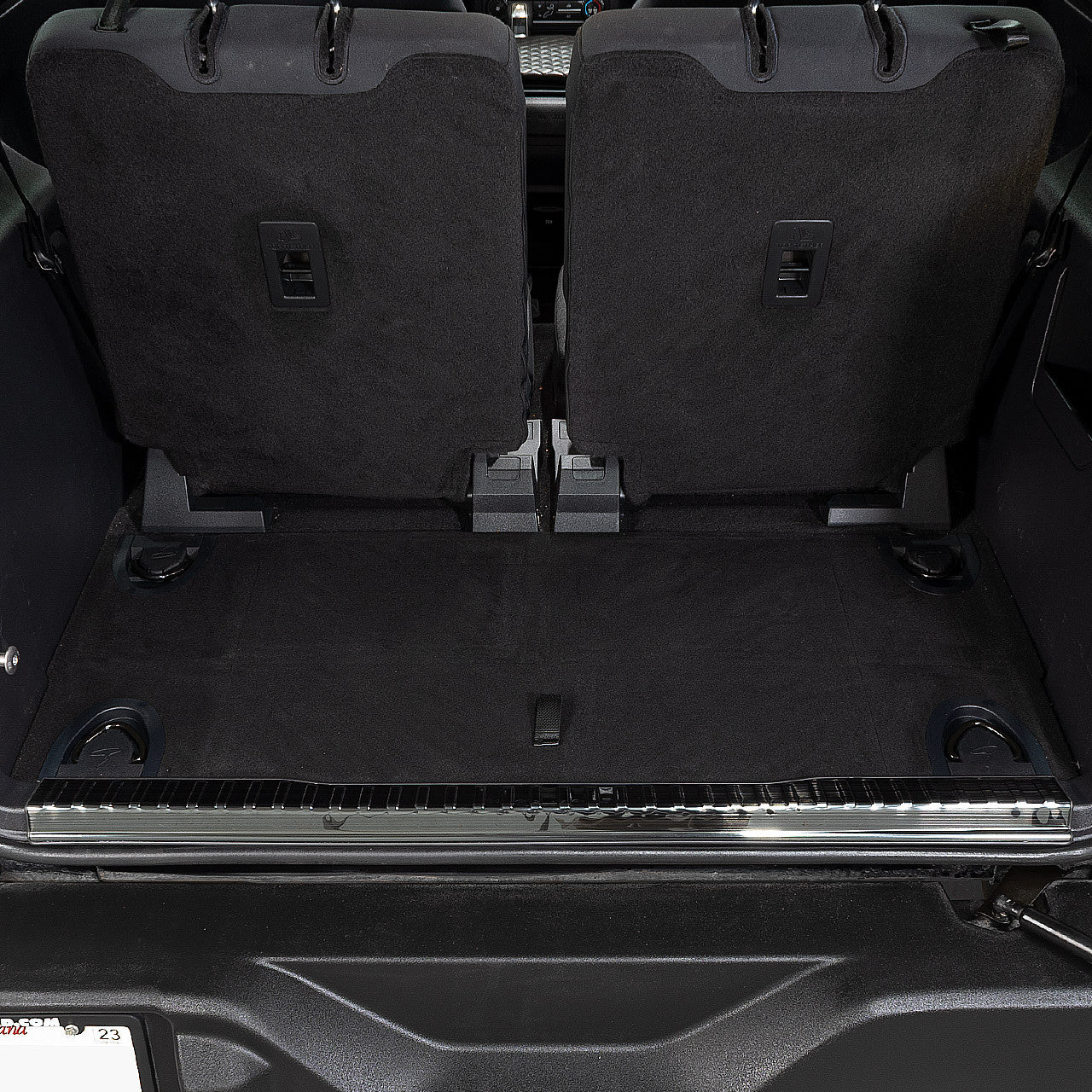 IAG I-Line Stainless Tailgate Inner Protector Trim Black 2021+ Ford Bronco - Installed