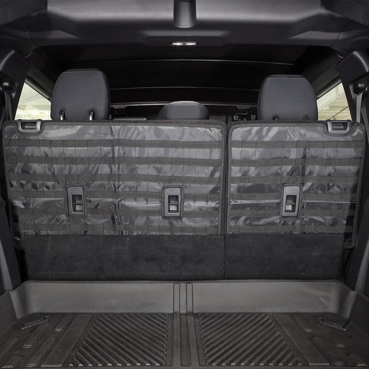 IAG I-Line Rear Seat Back Organizer For 2021+ Ford Bronco Four Door - Installed 2PC
