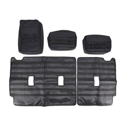 IAG I-Line Rear Seat Back Organizer For 2021+ Ford Bronco Four Door - 5PC Layout