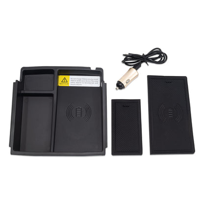 IAG I-Line Armrest Organizer with Wireless Charging Pad for 2021-24 Ford Bronco - Parts Layout