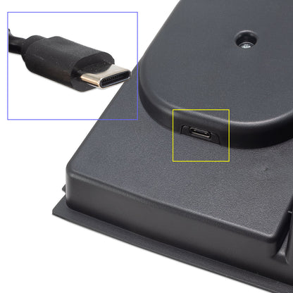 IAG I-Line Armrest Organizer with Wireless Charging Pad for 2021-24 Ford Bronco - Charger Connection