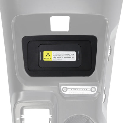 IAG I-Line Charging Pad for Front Center Console for 2021+ Ford Bronco - Charging Location
