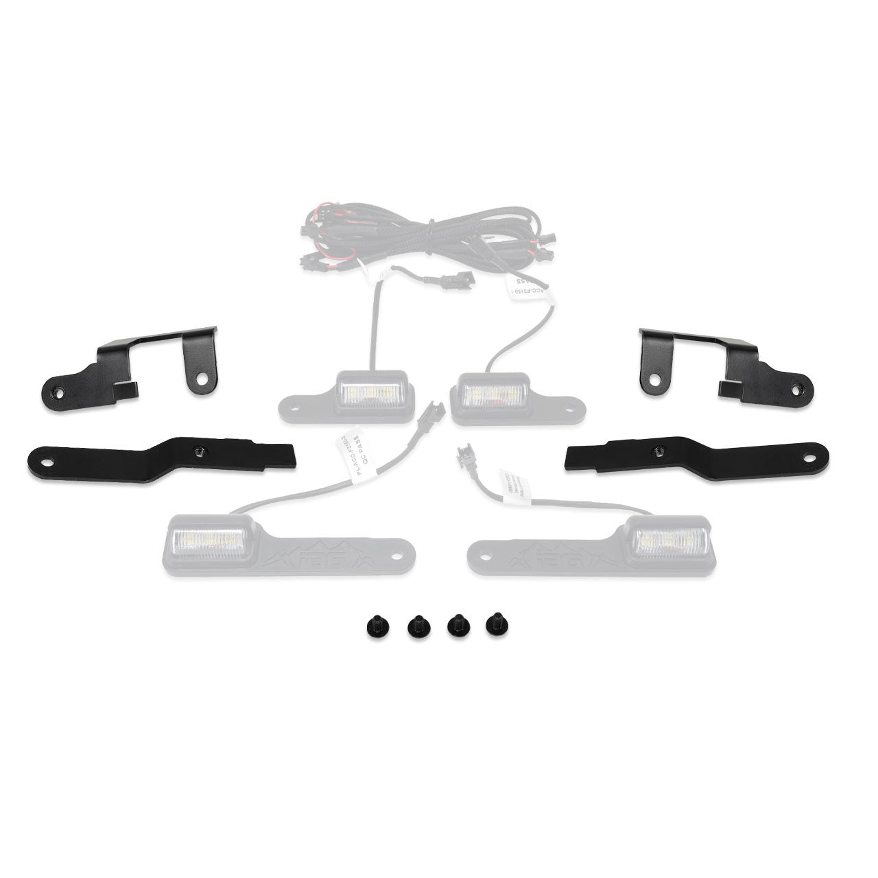 IAG Dome Light Bracket Kit for 2021+ Ford Bronco 4 Door Hardtop Only (Does Not Include Lights)