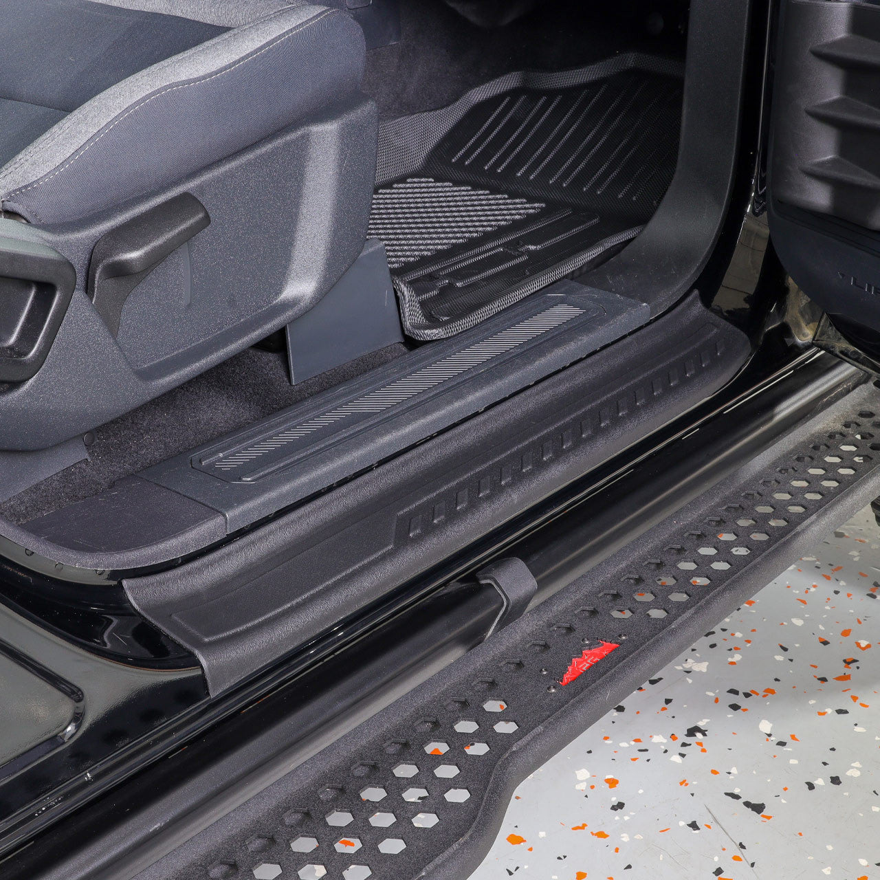 IAG I-Line TPE Door Sill Protector 2pc 2021+ Ford Bronco Two Door - Installed