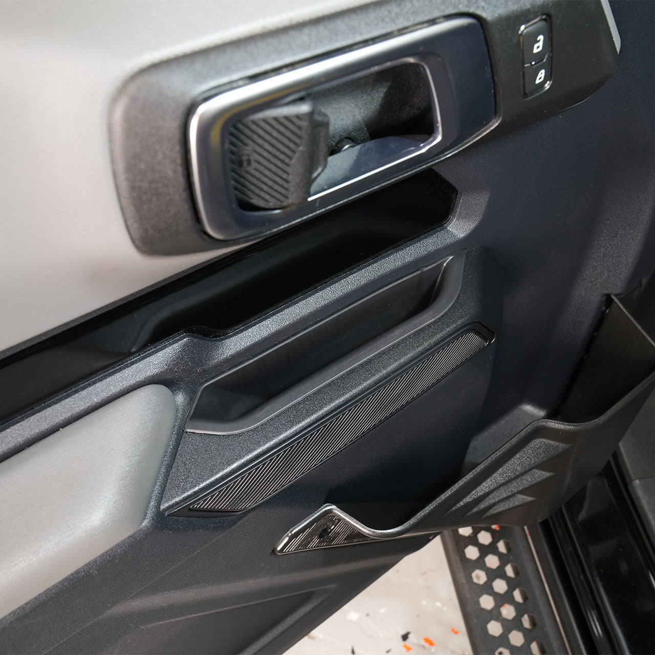 IAG I-Line Deep Door Handle Insert Pocket Front Door Only for 2021+ Ford Bronco - Installed 2