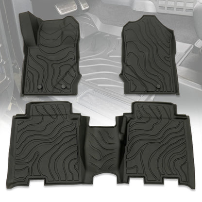 IAG I-Line TPE Terrain Pattern Molded Floor Mats for 2021+ Ford Bronco Four Door