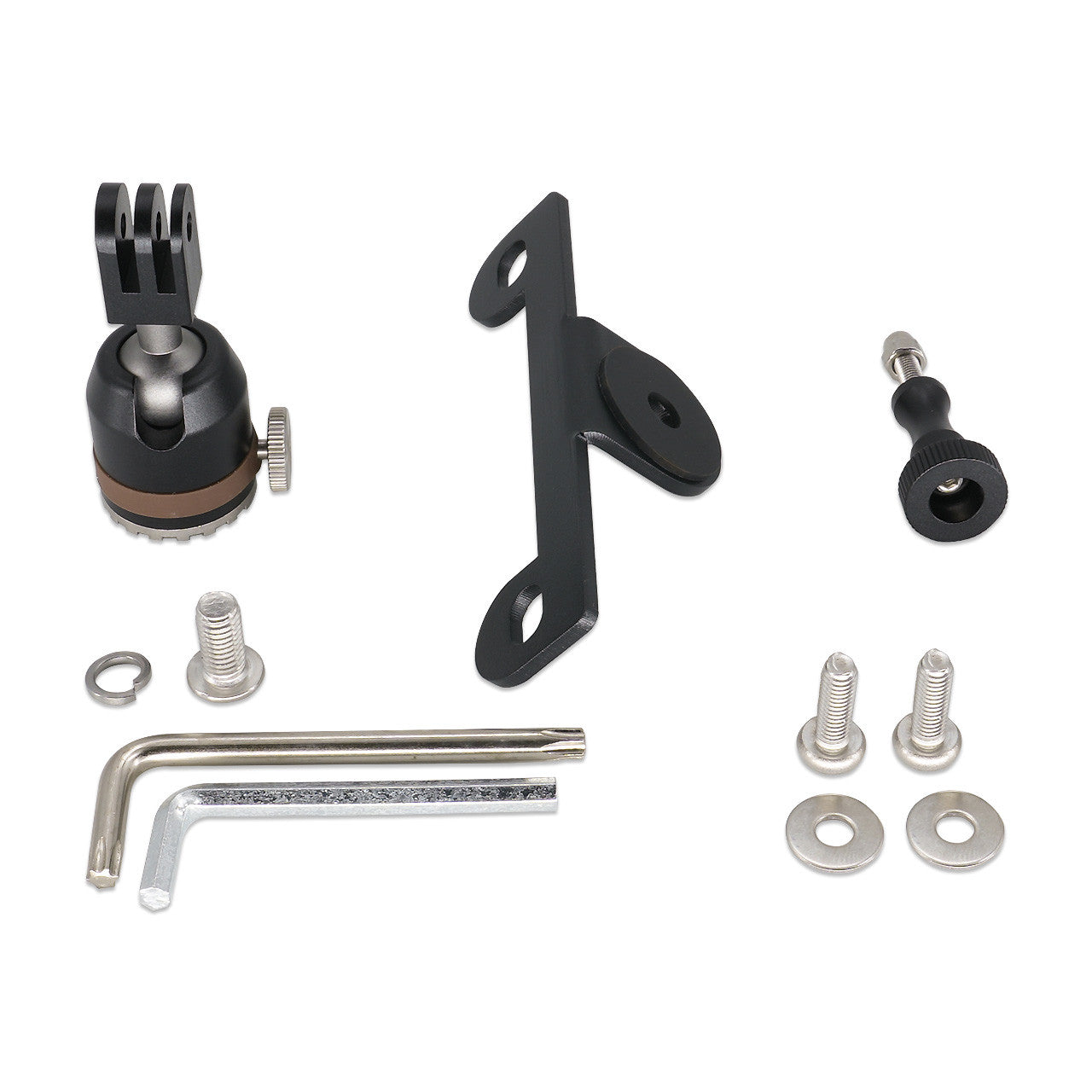 IAG I-Line Action Camera Trail Sight Mount fits 21+ Ford Bronco - Parts Layout