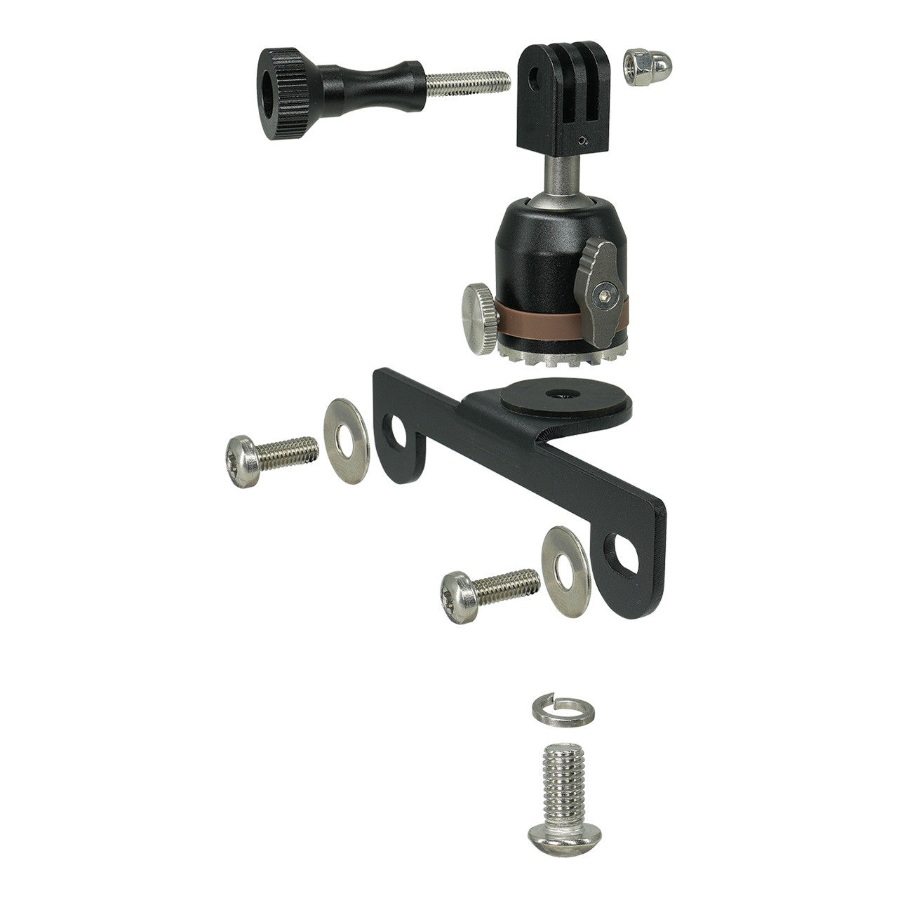 IAG I-Line Action Camera Trail Sight Mount fits 21+ Ford Bronco - Hardware Assembly
