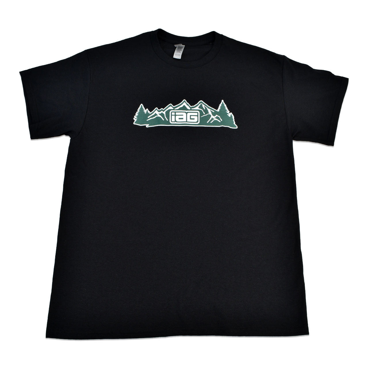 IAG Mountain Logo Black T-Shirt  - Front