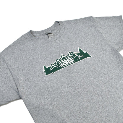 IAG Men's Mountain Logo Gray T-Shirt - Front