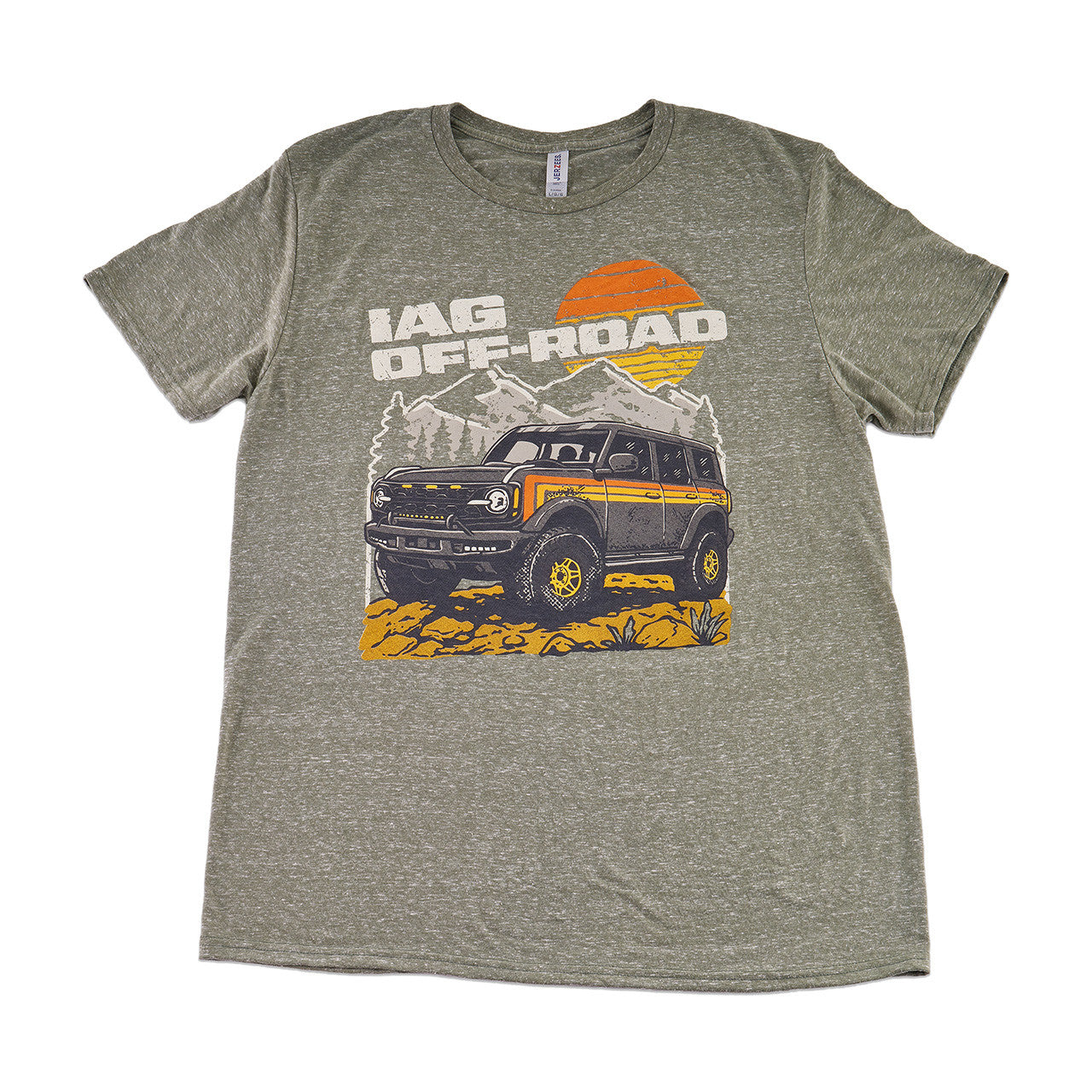 IAG Off-Road Retro Mountain Heather Green T-Shirt