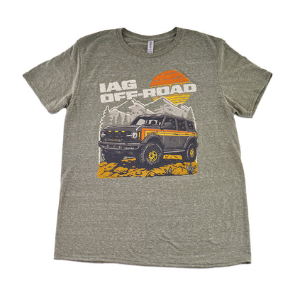 IAG Off-Road Retro Mountain Heather Green T-Shirt