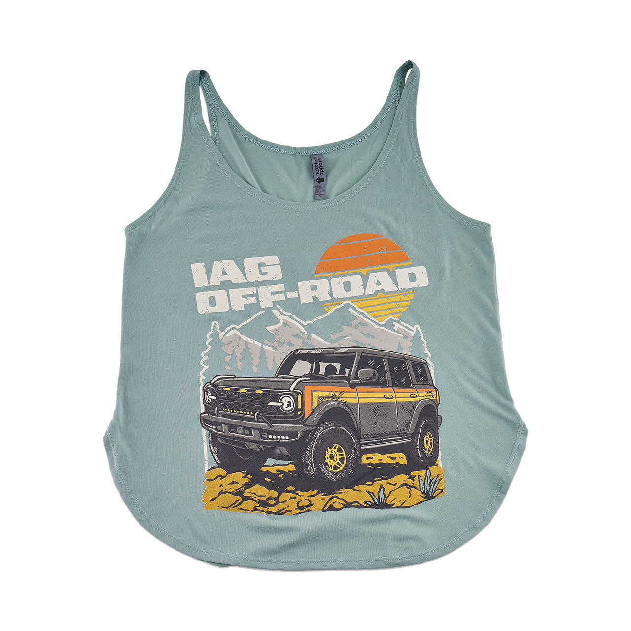 IAG Off-Road Women's Retro Mountain Stonewash Green Tank Top