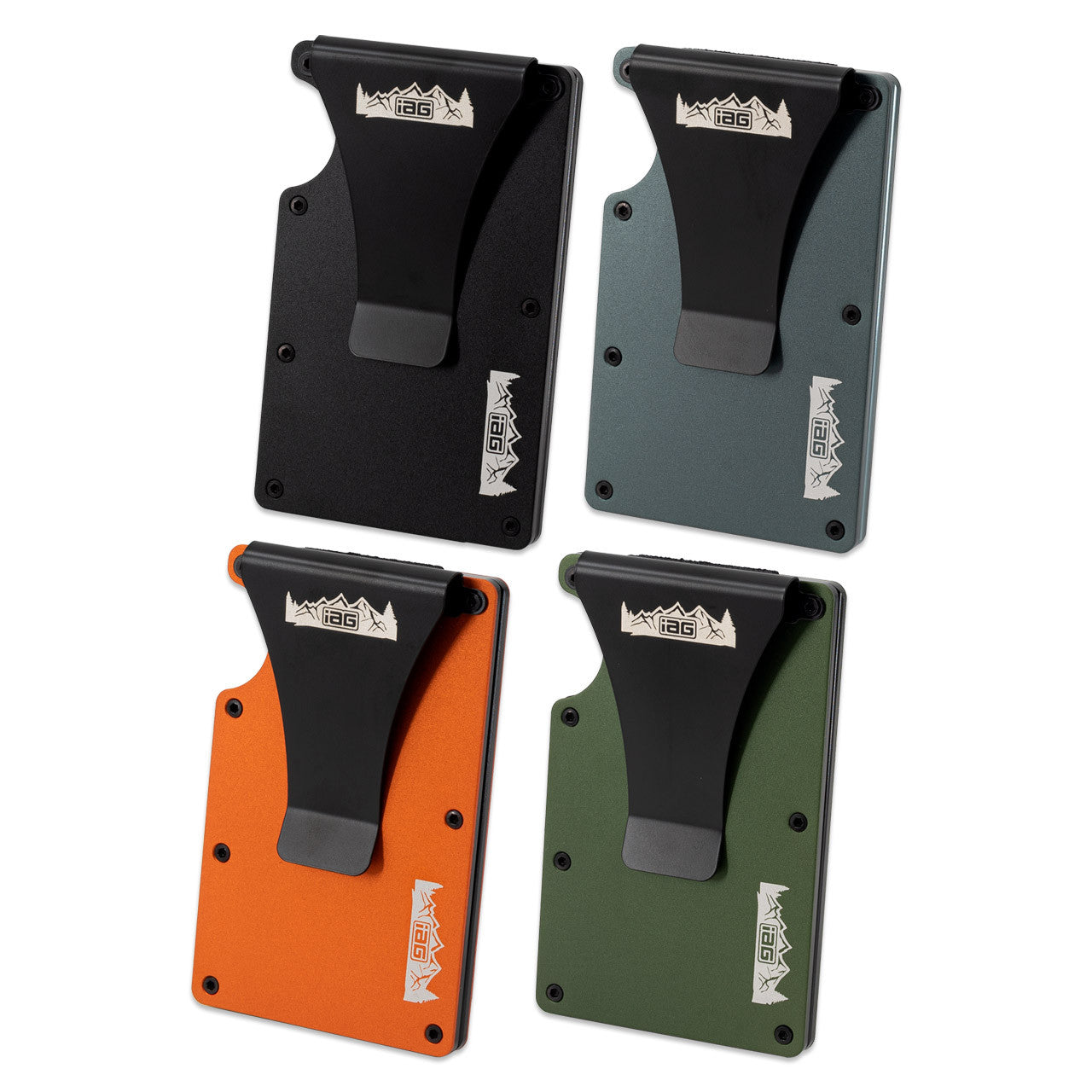 IAG Aluminum Wallet w/Money Clip, Cash Band, and Screwdriver Kit (Off-Road Logo) - Clip Assembled