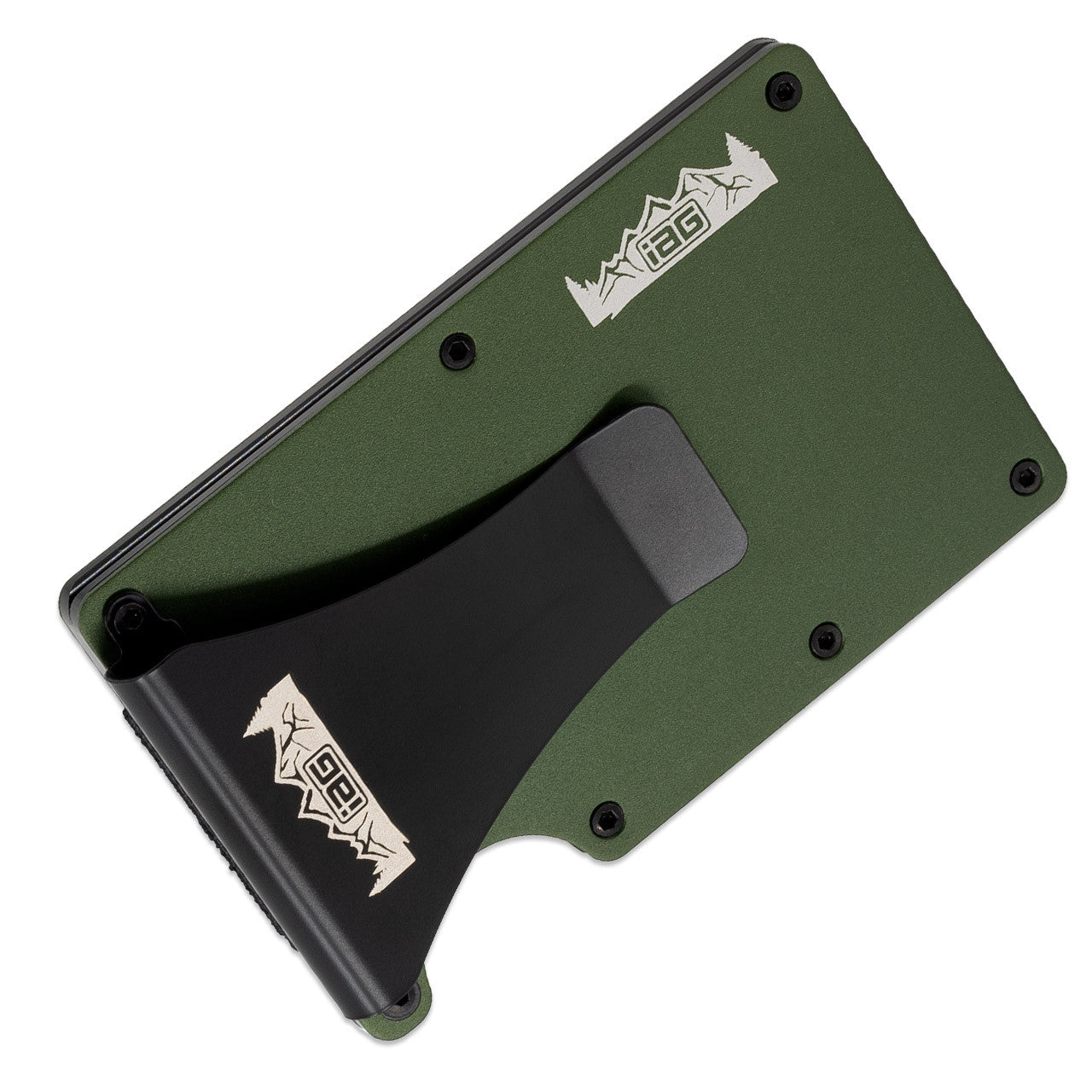 IAG Aluminum Wallet w/Money Clip, Cash Band, and Screwdriver Kit (Off-Road Logo) - Close-Up
