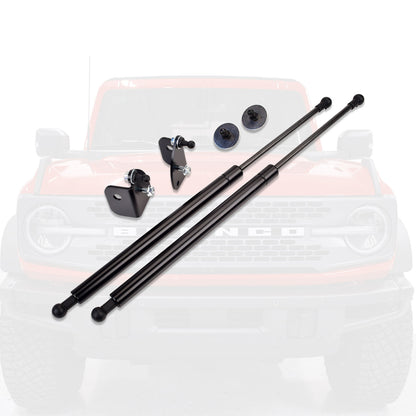 IAG EZ-Lift Hood Struts for 2021+ Ford Bronco - Steel - Black Finish