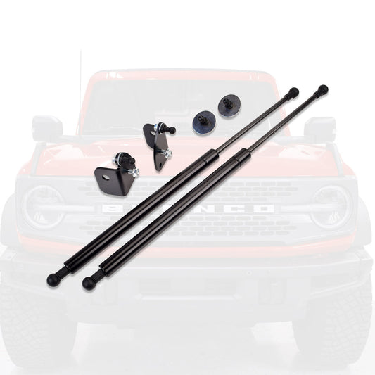 IAG EZ-Lift Hood Struts for 2021+ Ford Bronco - Steel - Black Finish