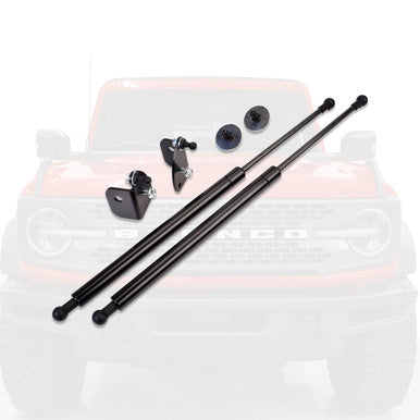IAG EZ-Lift® Hood Struts for 2021+ Ford Bronco - Steel / Black Finish