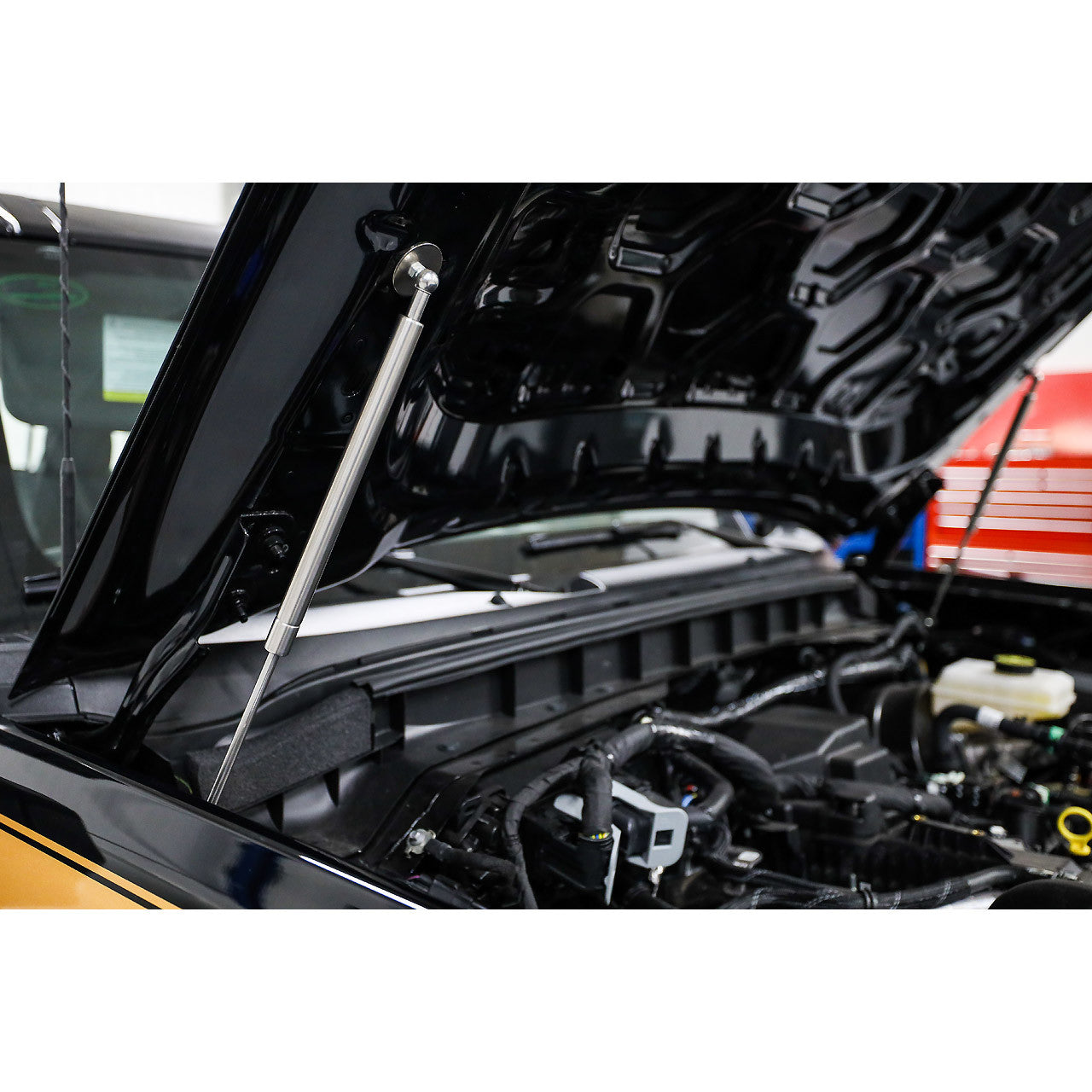 IAG EZ-Lift Hood Struts for 2021+ Ford Bronco - Stainless Steel Installed