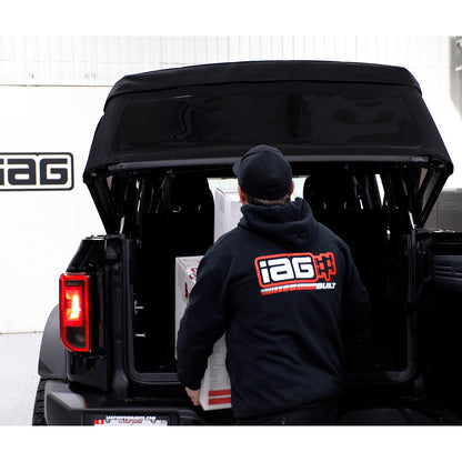 IAG V2 EZ-Lift® Soft Top Assist System for 2021-24 Ford Bronco 4 Door Soft Top - Working Image 1