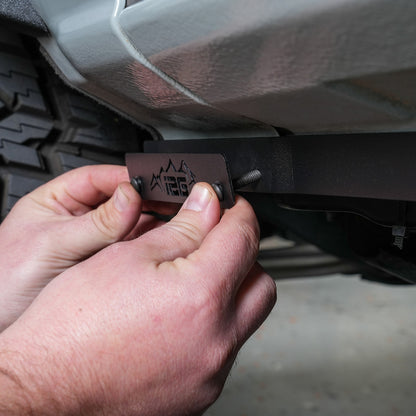 IAG Pinch Weld Covers - Logo Plate Install