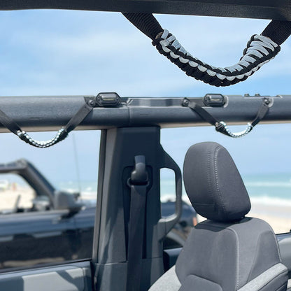 IAG Paracord Grab Handle 2-Piece Set for 2021+ Ford Bronco Two & Four Door - Install Image 2