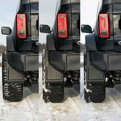 IAG Trail Shield™ Adjustable Mud Flaps Front & Rear Set For 2021-25 Ford Bronco