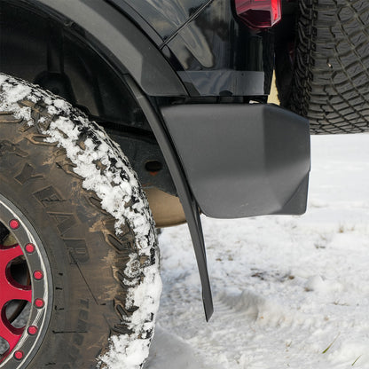 IAG Trail Shield™ Mud Flaps Front & Rear Set For 2021+ Ford Bronco - Rear Mud Flap Tire Clearance