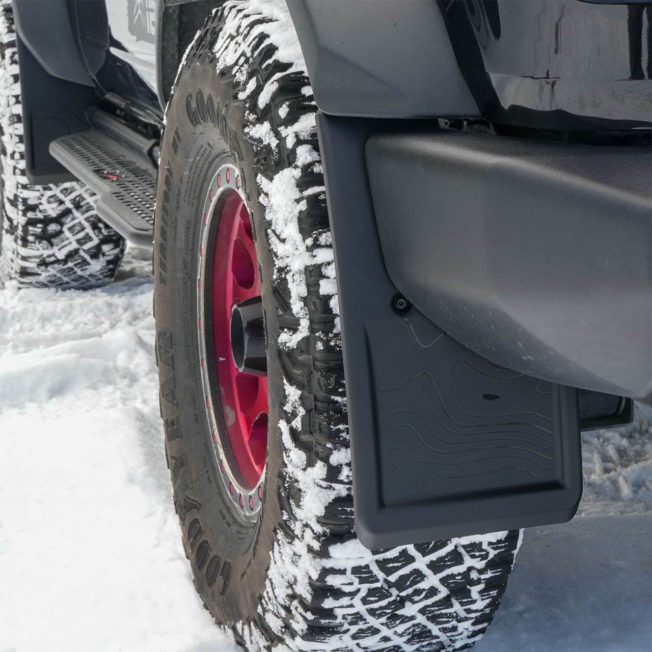 IAG Trail Shield™ Mud Flaps Front & Rear Set For 2021+ Ford Bronco - Rear Mud Flap