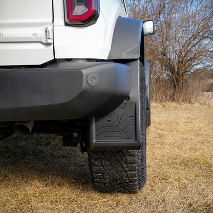 IAG Trail Shield™ Mud Flaps Front & Rear Set For 2021+ Ford Bronco - Rear Passenger Side Mud Flap