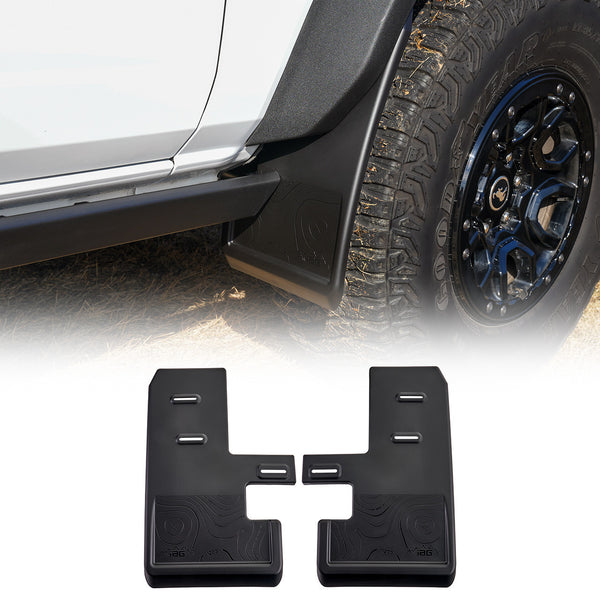 IAG Trail Shield™ Adjustable Mud Flaps Front Set Only For 2021+ Ford Bronco