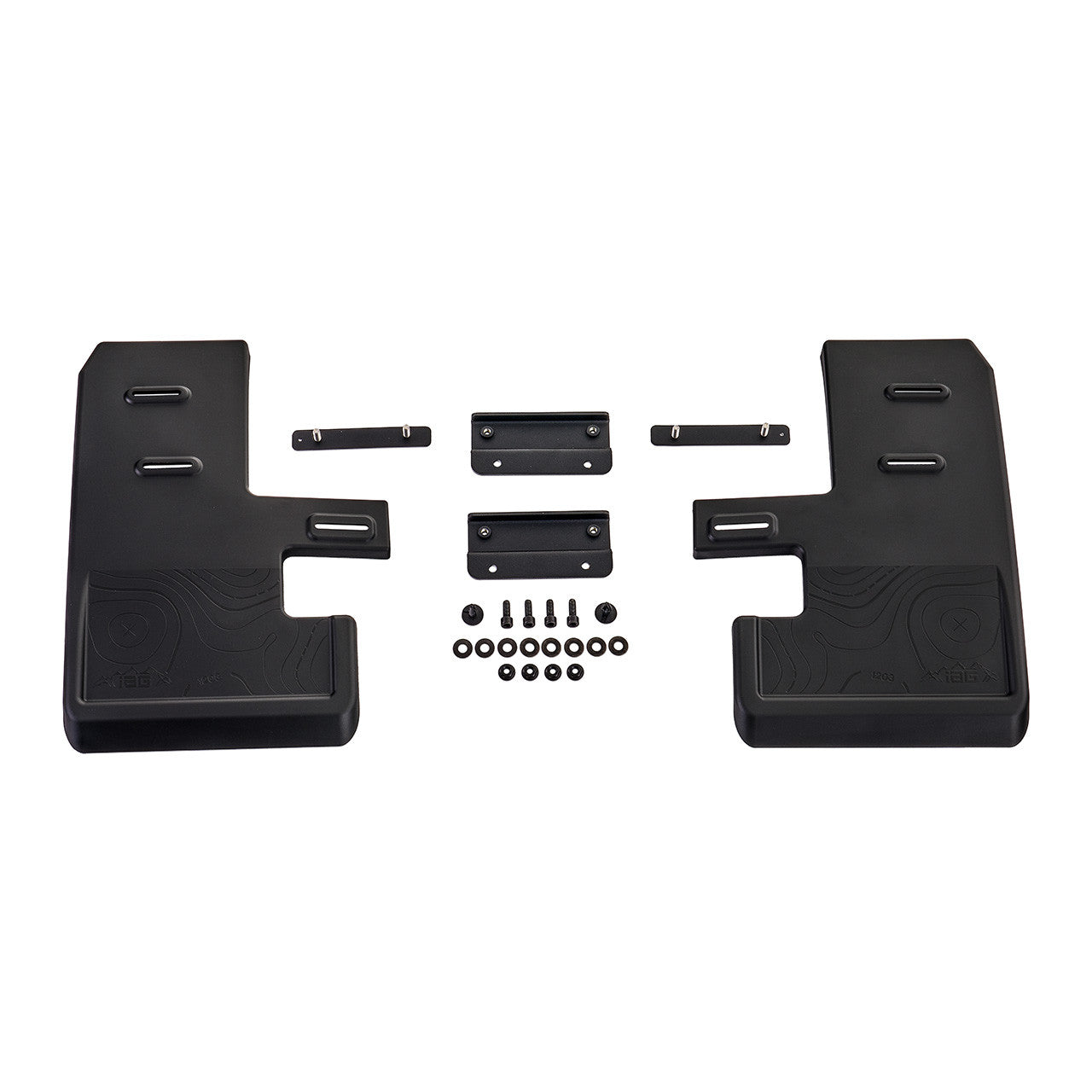 IAG Trail Shield Adjustable Mud Flaps Front Set Only For 2021+ Ford Bronco - Product Layout