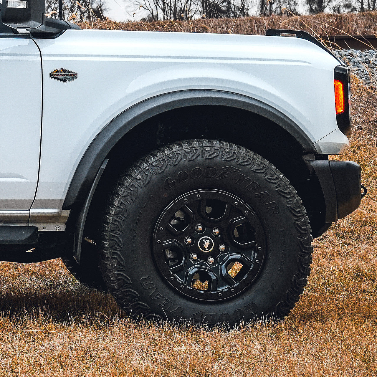 IAG Trail Shield™ Adjustable Mud Flaps Front Set Only For 2021+ Ford Bronco - Installed