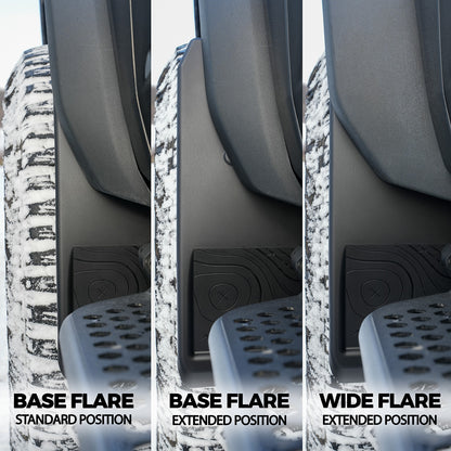 IAG Trail Shield™ Adjustable Mud Flaps Rear Set Only For 2021+ Ford Bronco