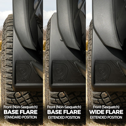 IAG Trail Shield™ Adjustable Mud Flaps Front Set Only For 2021+ Ford Bronco - Comparison