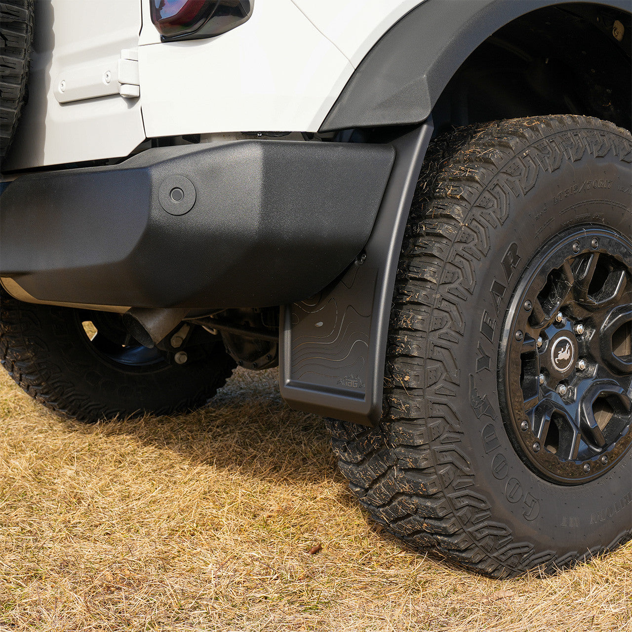 IAG Trail Shield™ Adjustable Mud Flaps Rear Set Only For 2021+ Ford Bronco