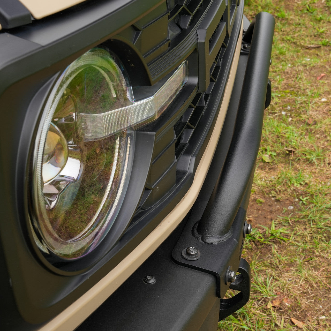 IAG Mini Bull Bar for 2021+ Ford Bronco with Modular Bumper Only - Sideways