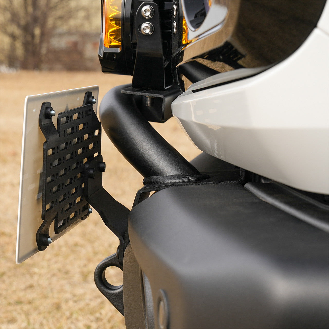 IAG Off-Road FMS License Plate Mount - Install Angle 1