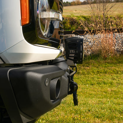 IAG Off-Road FMS Pod Light Mounts - Installed Side View